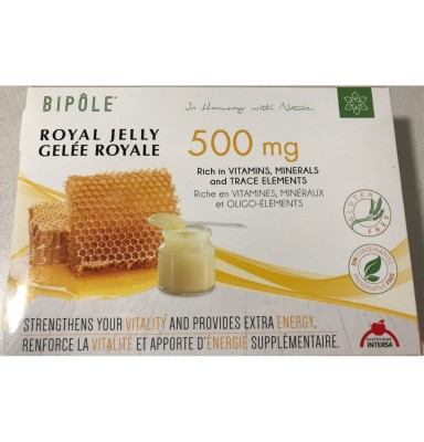 BIPOLE JALEA REAL 500 MG 20 AMPOLLAS