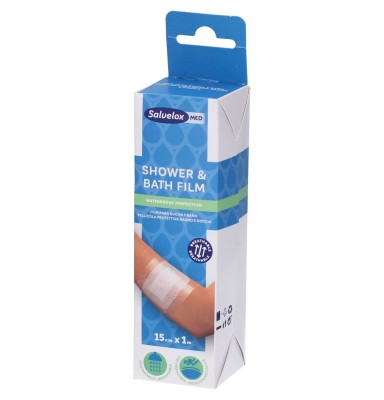 SALVELOX MED SHOWER & BATH FILM APOSITO ADHESIVO 1 UNIDAD 1 M X 15 CM