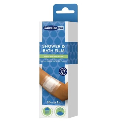 SALVELOX MED SHOWER & BATH FILM APOSITO ADHESIVO 1 UNIDAD 1 M X 15 CM