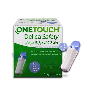 ONE TOUCH DELICA SAFETY LANCETAS 200 UNIDADES