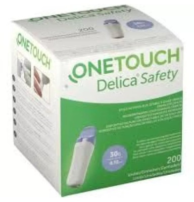ONE TOUCH DELICA SAFETY LANCETAS 200 UNIDADES
