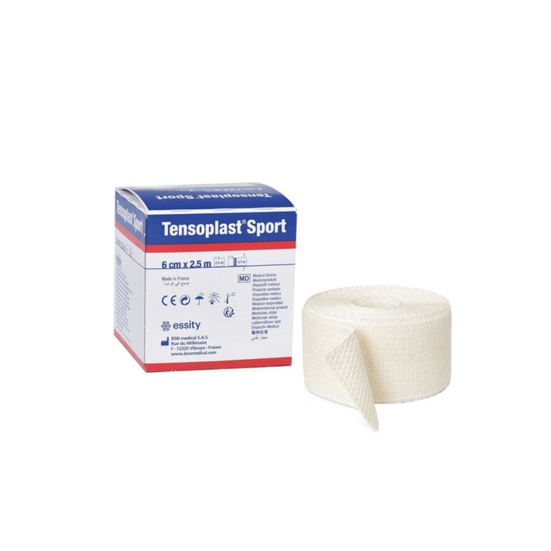 VENDA ELASTICA ADHESIVA TENSOPLAST SPORT 1 UNIDAD 2,5 M X 6 CM