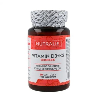 NUTRALIE VITAMIN D3 + K2 COMPLEX 60 CAPSULAS