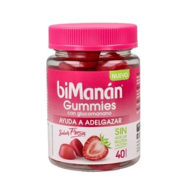 BIMANAN GUMMIES CON GLUCOMANANO 200 G 40 GUMMIES SABOR FRESA