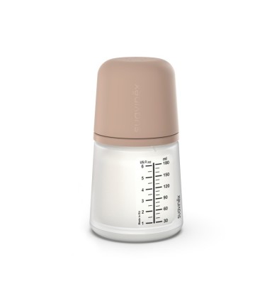 Suavinex Zero.Zero Biberón Anticólico Silicona +0 Flujo S 180 ml