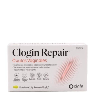 CLOGIN REPAIR OVULOS VAGINALES 10 UNIDADES 2 G
