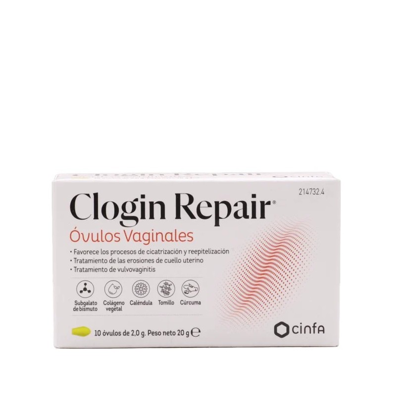 CLOGIN REPAIR OVULOS VAGINALES 10 UNIDADES 2 G