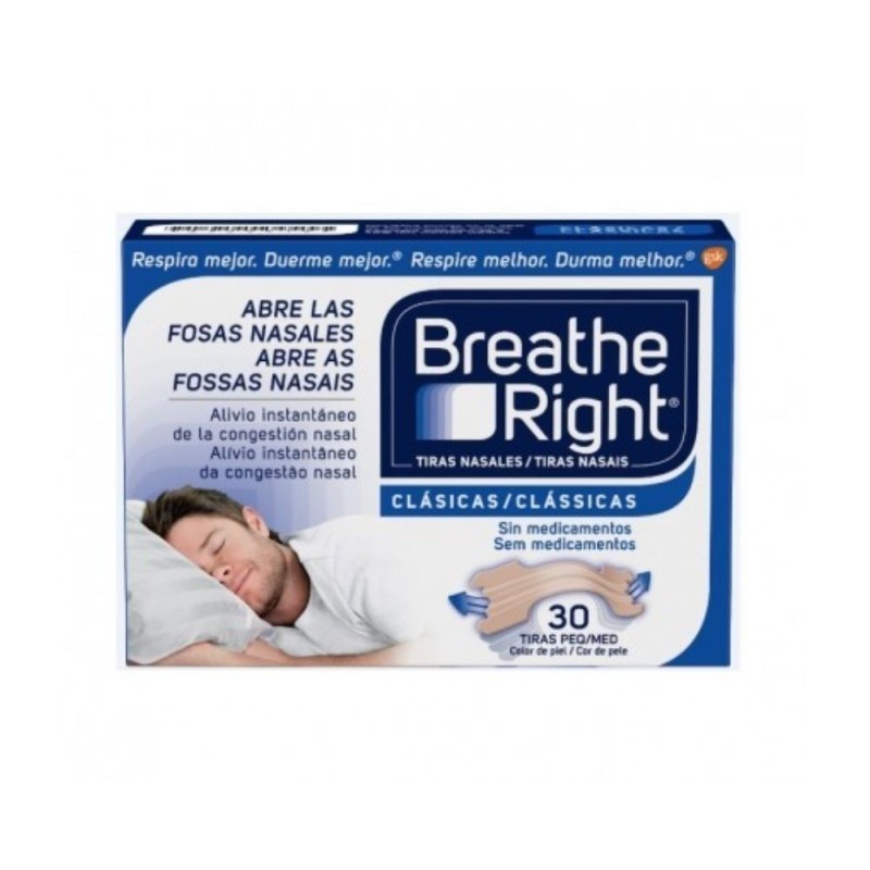 TIRA NASAL ADH BREATHE RIGHT T-PEQ 30UDS