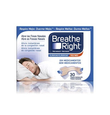 TIRA NASAL ADH BREATHE RIGHT T-PEQ 30UDS