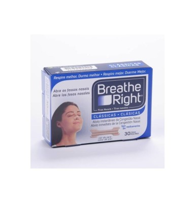 TIRA NASAL ADH BREATHE RIGHT T-PEQ 30UDS