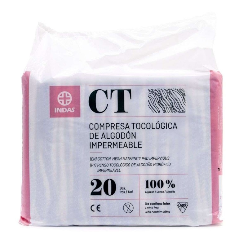 MATERNITY COMPRESA TOCOLOG ALGODON 20UDS