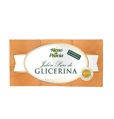 JABON GLICERINA PURO HENO PRAVIA 3 X 125G