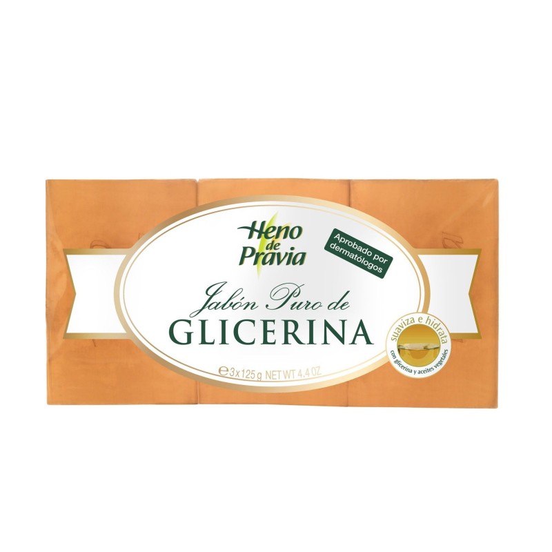 JABON GLICERINA PURO HENO PRAVIA 3 X 125G