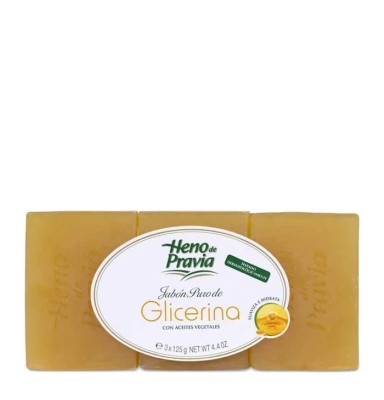 JABON GLICERINA PURO HENO PRAVIA 3 X 125G