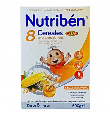 N 8 Cereales Miel Fibra 600 g