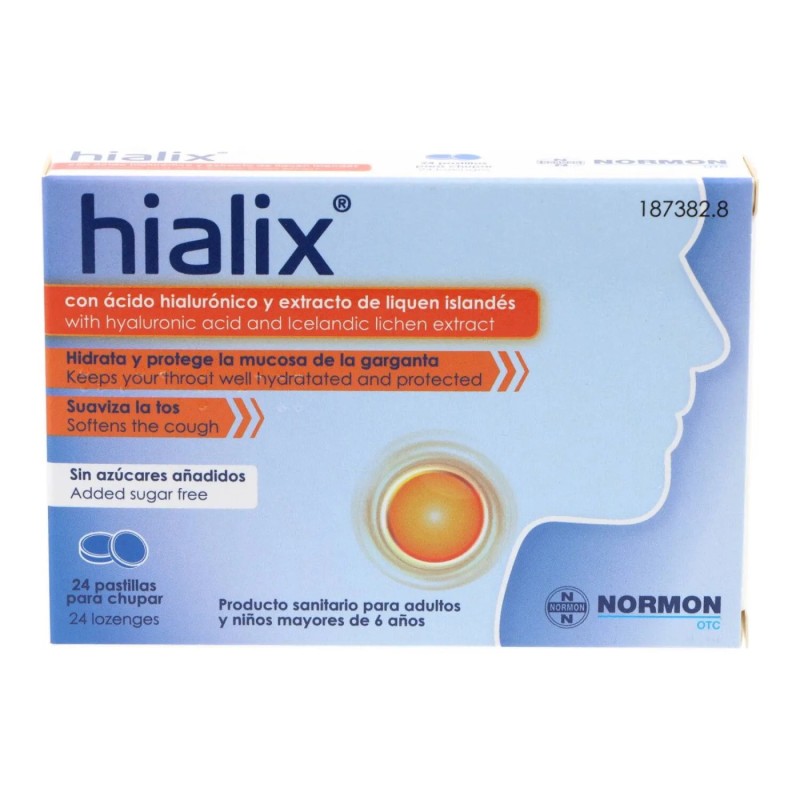 HIALIX 24 PASTILLAS PARA CHUPAR