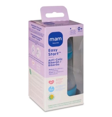 Biberón Anticólico MAM Easy Start 160 ml Azul