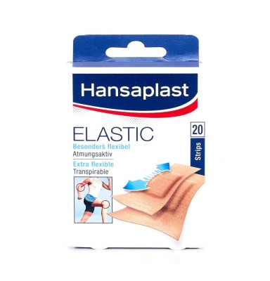 HANSAPLAST ELASTIC APOSITO ADHESIVO 2 TAMAÑOS 20 STRIPS
