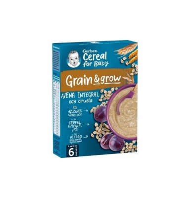 GERBER AVENA INTEGRAL CON CIRUELA 1 ESTUCHE 250 G