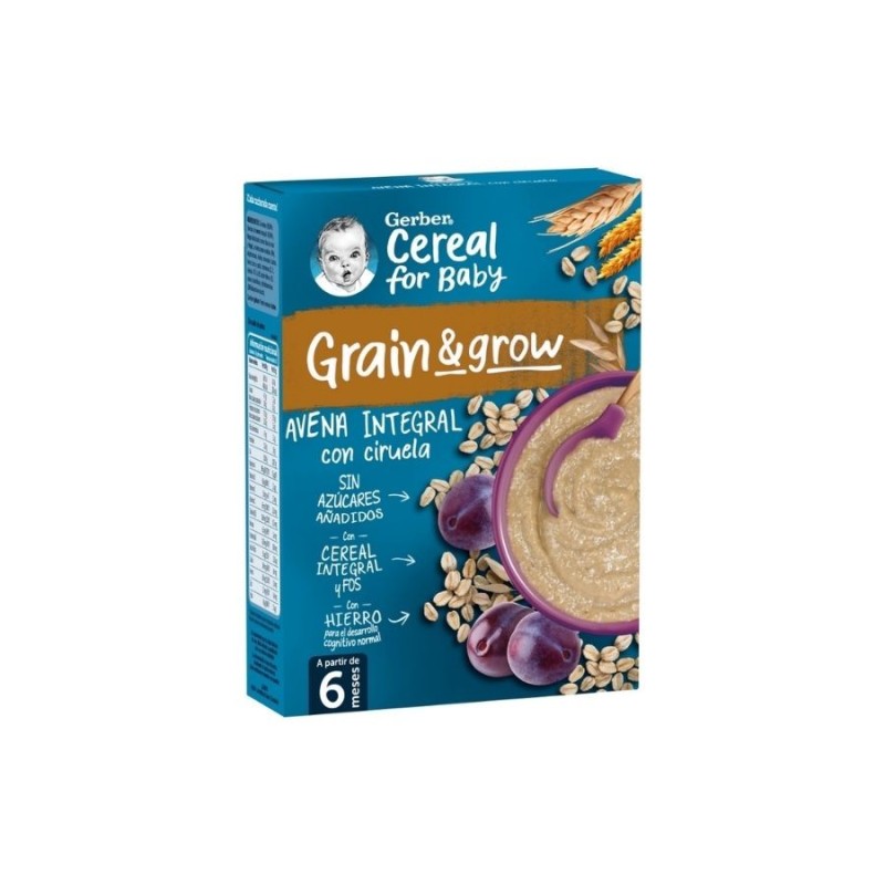 GERBER AVENA INTEGRAL CON CIRUELA 1 ESTUCHE 250 G