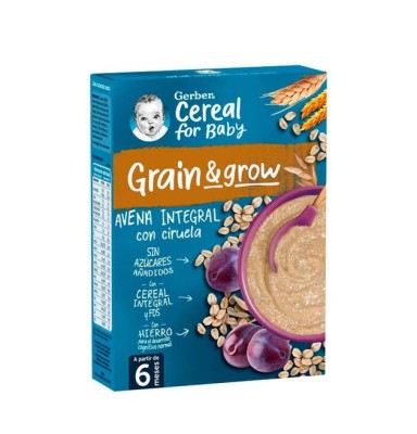 GERBER AVENA INTEGRAL CON CIRUELA 1 ESTUCHE 250 G