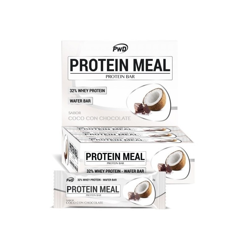 PROTEIN MEAL 12 BARRITAS 35 G SABOR COCONUT & CHOCOLATE