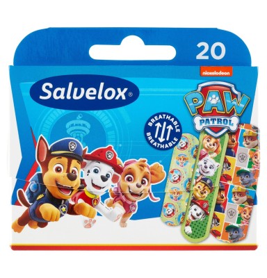 SALVELOX APOSITO ADHESIVO PAW PATROL 20 TIRAS SURTIDAS
