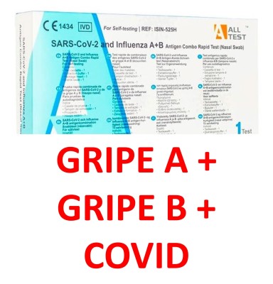 TEST NASAL COMBINADO AUTODIAGNOSTICO ANTIGENOS SARS-COV-2 Y GRIPE A/B