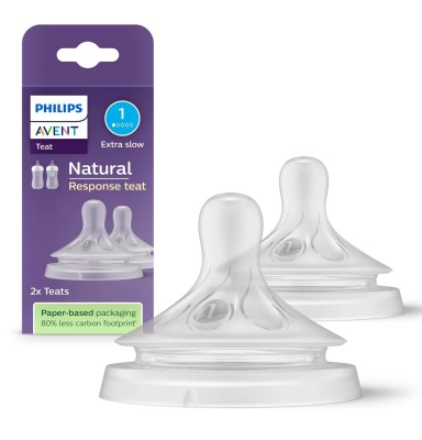 Tetina Natural Flujo Recién Nacido Philips Avent Natural Response 2 Unidades