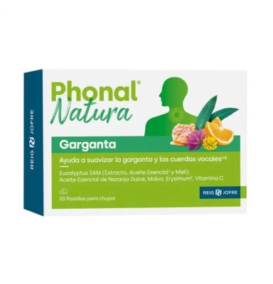 PHONAL NATURA GARGANTA 20 PASTILLAS PARA CHUPAR