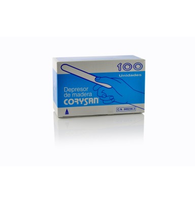DEPRESOR MADERA LENGUA CORYSAN 100 UDS