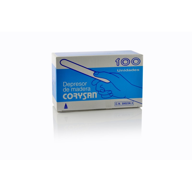 DEPRESOR MADERA LENGUA CORYSAN 100 UDS