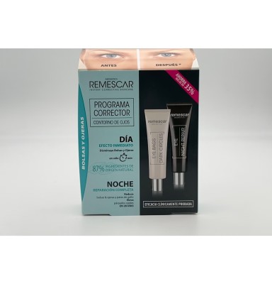 REMESCAR PROGRAMA CORRECTOR CONTORNO DE OJOS BOLSAS Y OJERAS + REPARADOR NOCHE 2 UNIDADES 8 ML