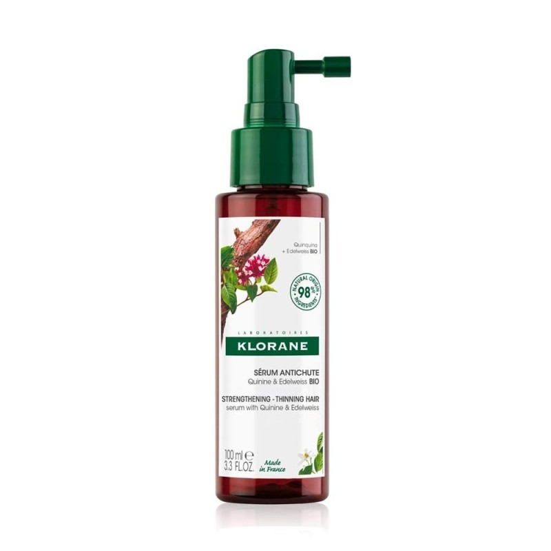 KLORANE SERUM ANTICAIDA A LA QUININA Y EDELWEISS BIO 1 FRASCO CON PULVERIZADOR 100 ML