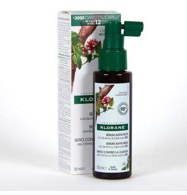 KLORANE SERUM ANTICAIDA A LA QUININA Y EDELWEISS BIO 1 FRASCO CON PULVERIZADOR 100 ML