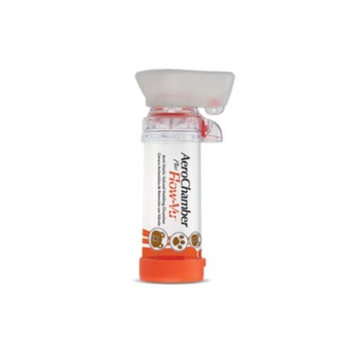 AEROCHAMBER PLUS MASCARILLA NEON NARANJA