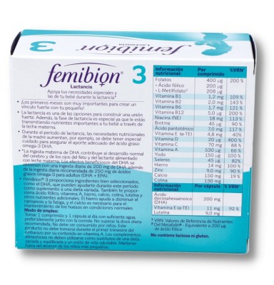 FEMIBION 3 28 COMPRIMIDOS + 28 CAPSULAS