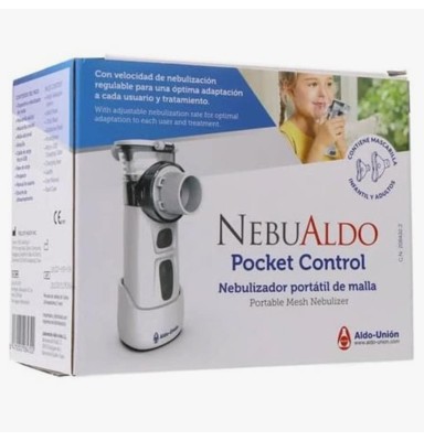 NEBULIZADOR PORTATIL DE MALLA NEBUALDO POCKET CONTROL 1 UNIDAD