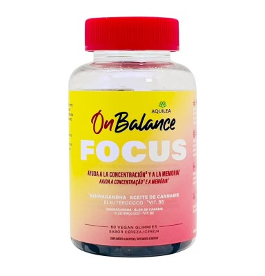 AQUILEA ONBALANCE FOCUS 60 GOMINOLAS SABOR CEREZA