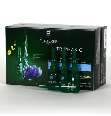 RENE FURTERER TRIPHASIC TRATAMIENTO ANTICAIDA REACCIONAL 12 AMPOLLAS 5 ML